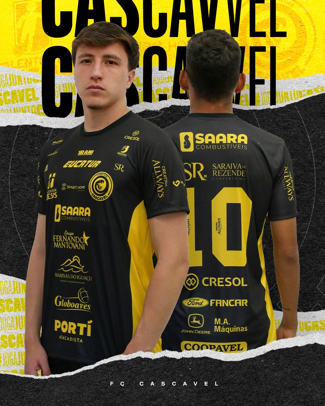 Camisas do FC Cascavel 2026 são reveladas pela Guimatex