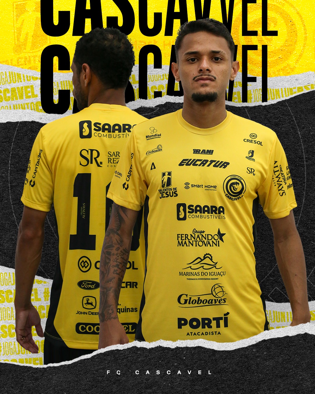 Camisas do FC Cascavel 2026 são reveladas pela Guimatex