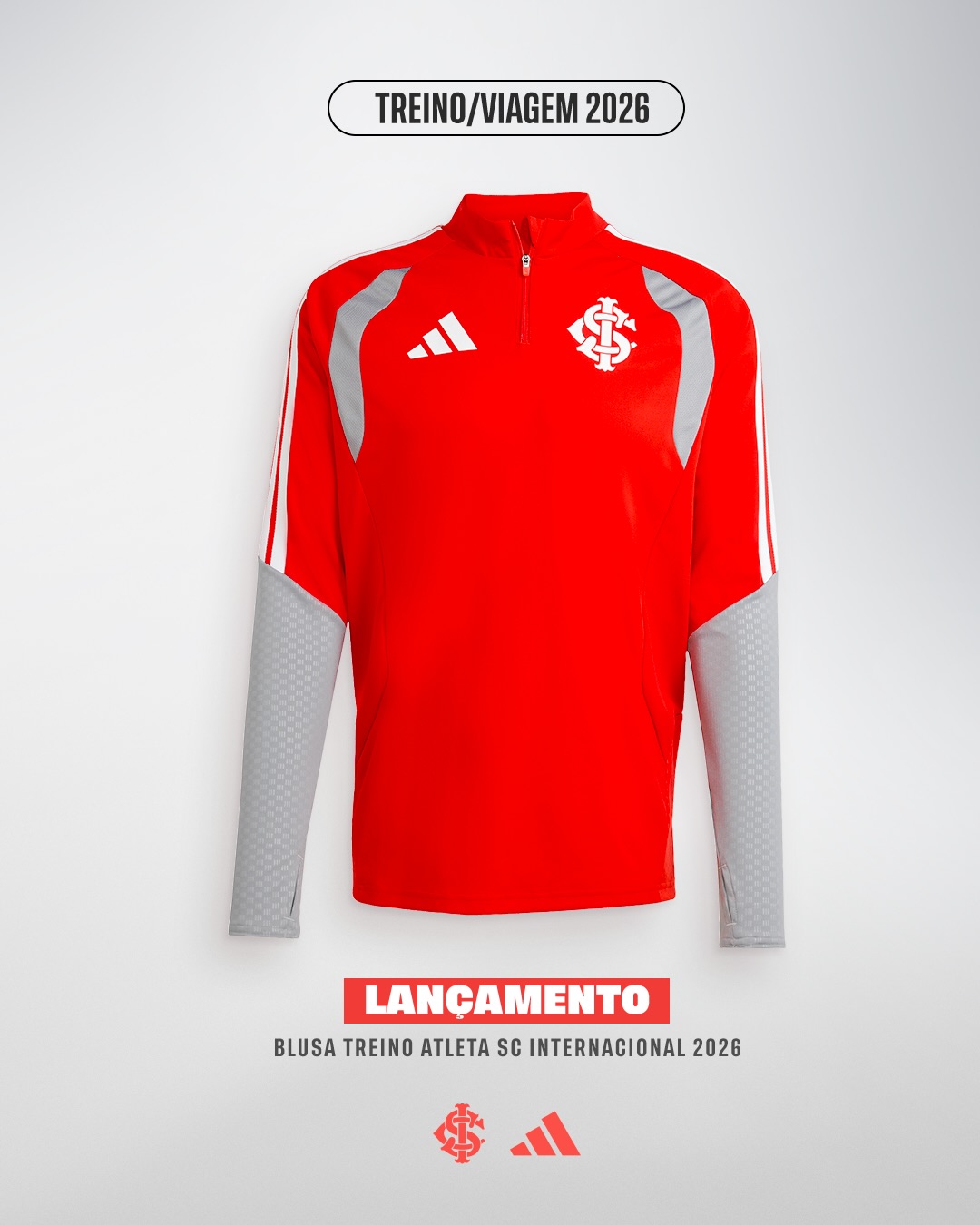 Internacional revela nova linha de treino da adidas para 2026