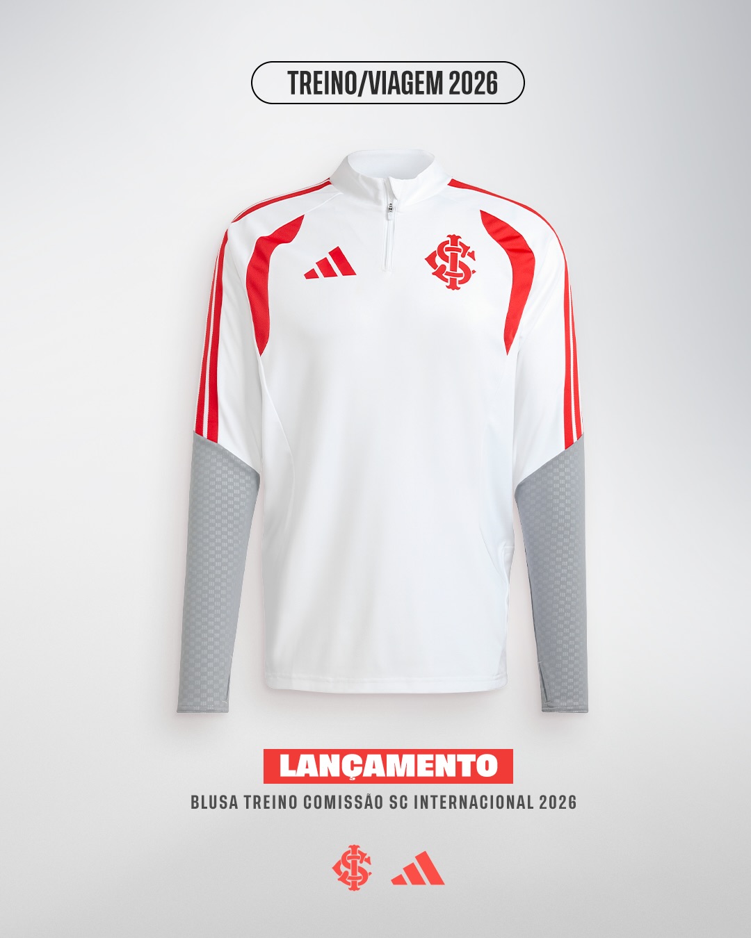 Internacional revela nova linha de treino da adidas para 2026