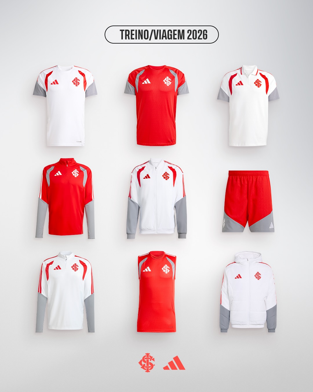 Internacional revela nova linha de treino da adidas para 2026