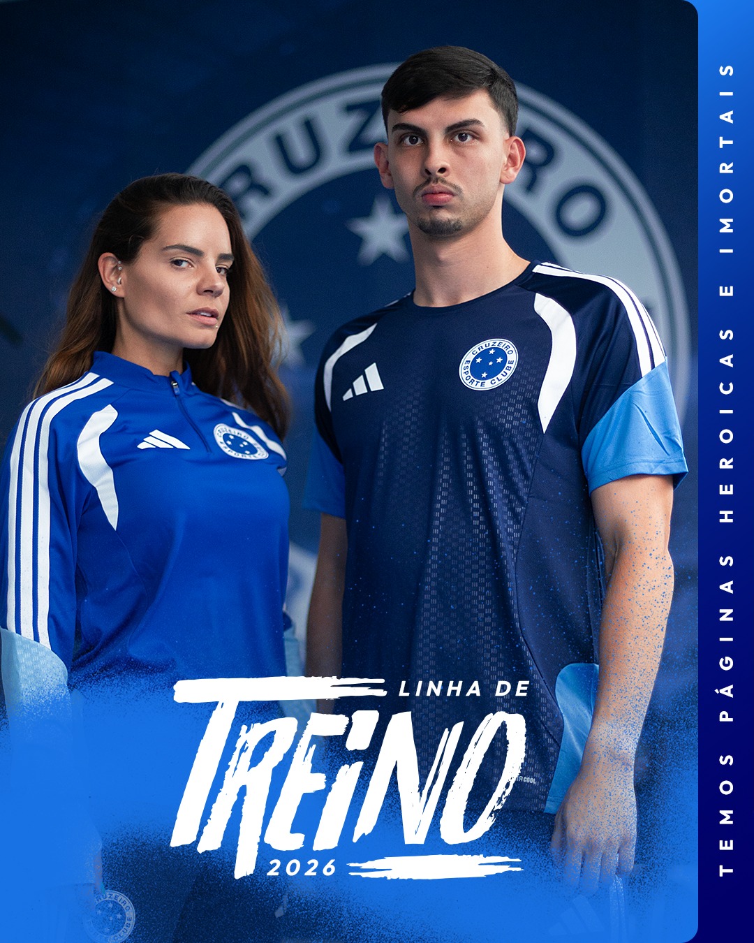 Cruzeiro revela nova linha de treino da adidas para 2026