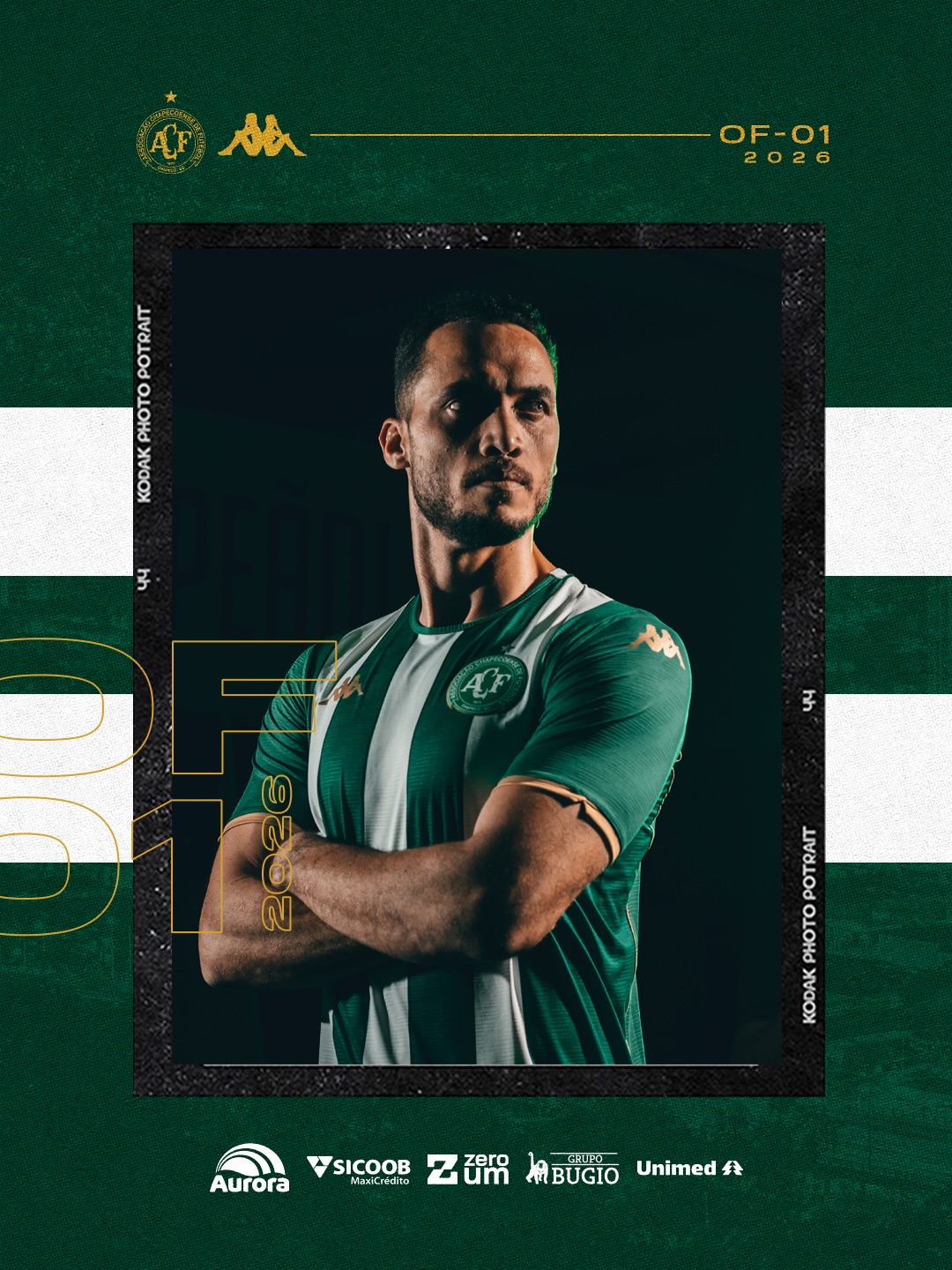 Camisa titular da Chapecoense 2026 traz homenagem ao Atlético Nacional