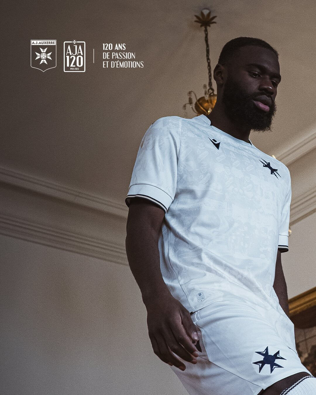 Camisas Auxerre 120 anos Macron