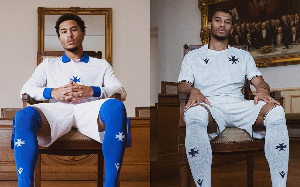 Camisas Auxerre 120 anos Macron