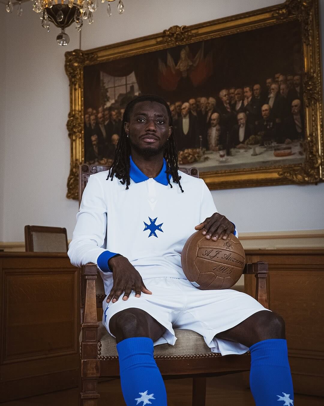 Camisas Auxerre 120 anos Macron