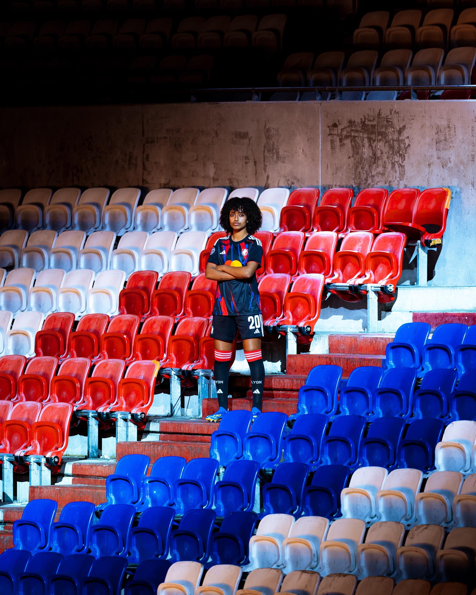 Camisa europeia do OL Lyonnais 2025-2026 adidas