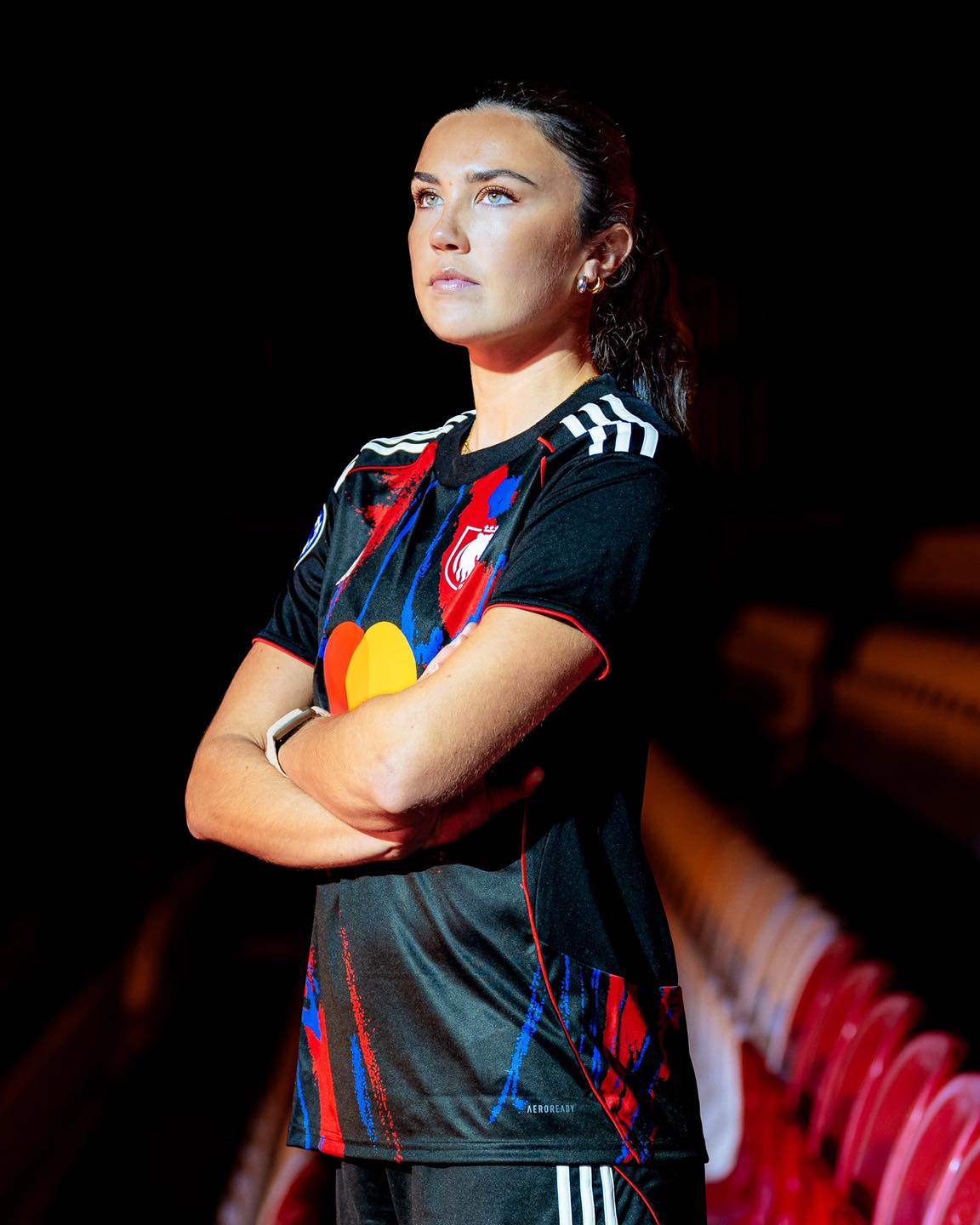 Camisa europeia do OL Lyonnais 2025-2026 adidas