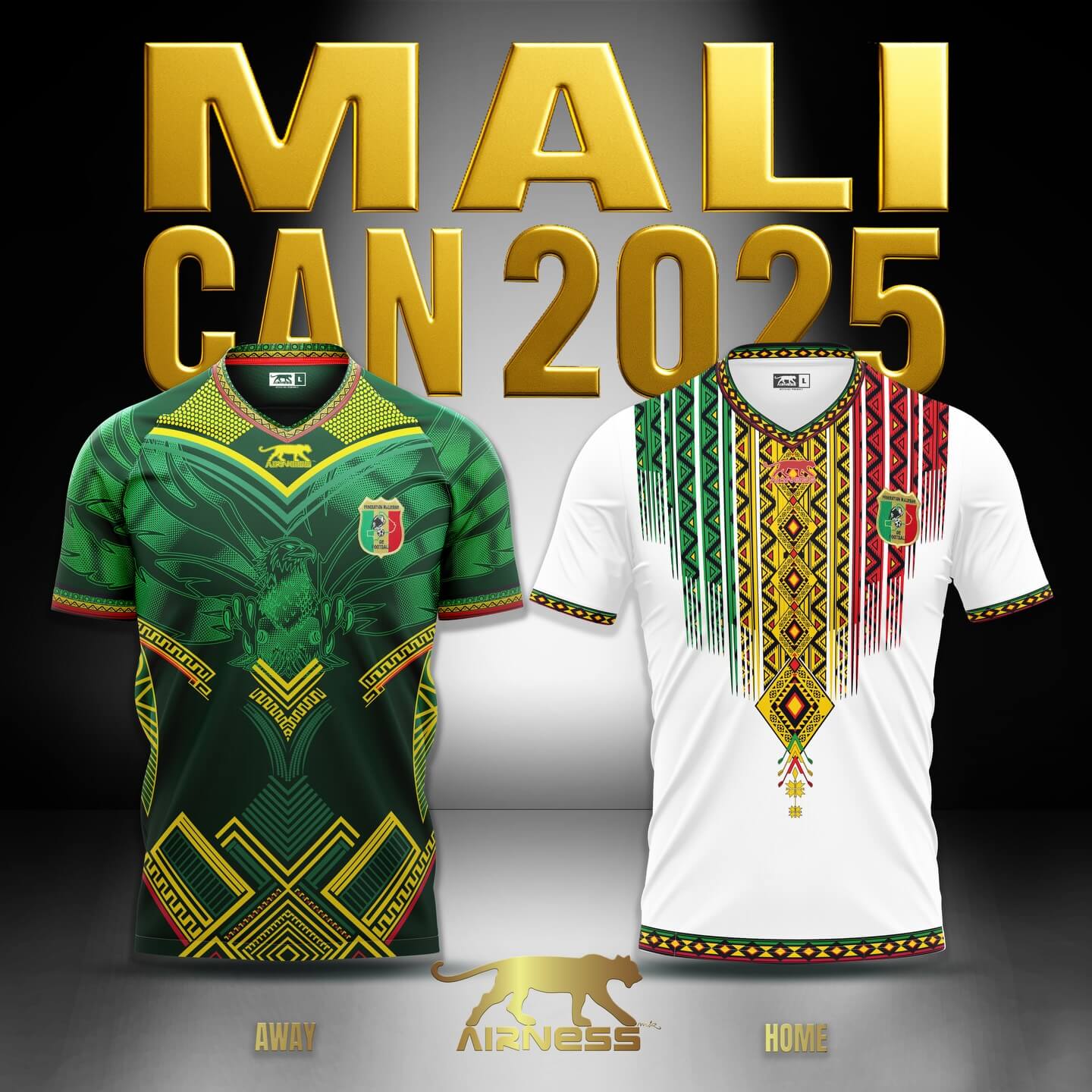 Camisas de Mali para a Copa Africana de Nações 2025 Airness