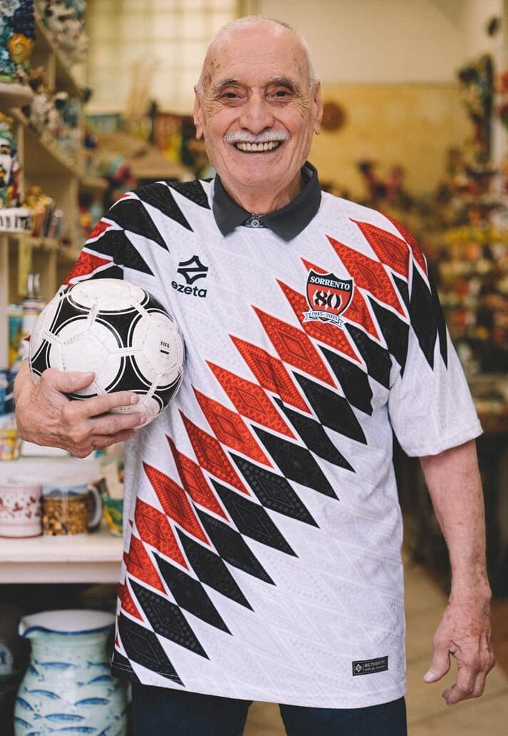 Camisas 80 anos do Sorrento Calcio 2025-2026 Ezeta