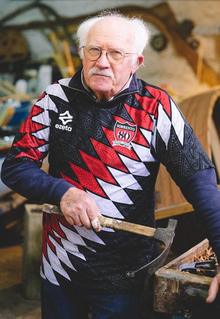 Camisas 80 anos do Sorrento Calcio 2025-2026 Ezeta