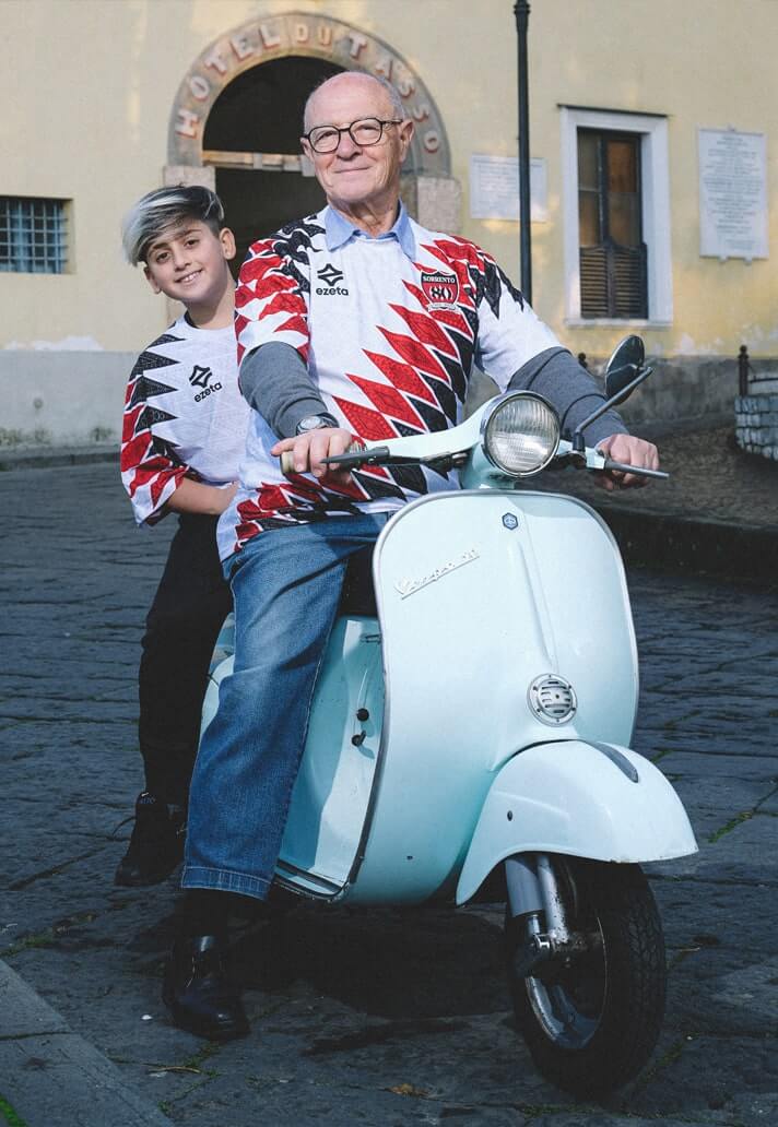 Camisas 80 anos do Sorrento Calcio 2025-2026 Ezeta