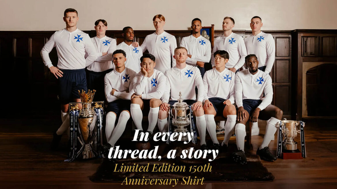 Blackburn Rovers 150 anos camisa Macron