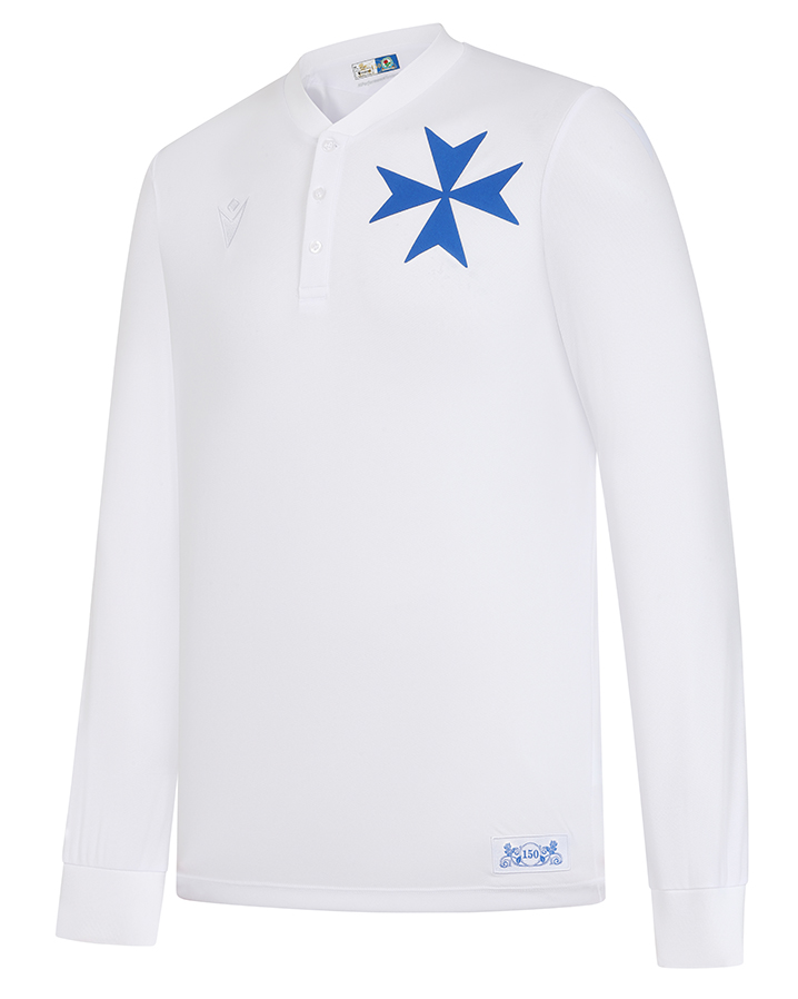 Blackburn Rovers 150 anos camisa Macron kit