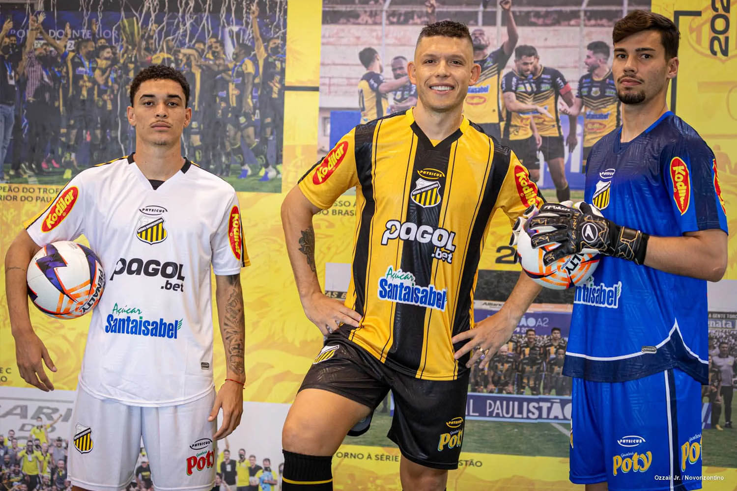 Camisas do Grêmio Novorizontino 2026 Physicus