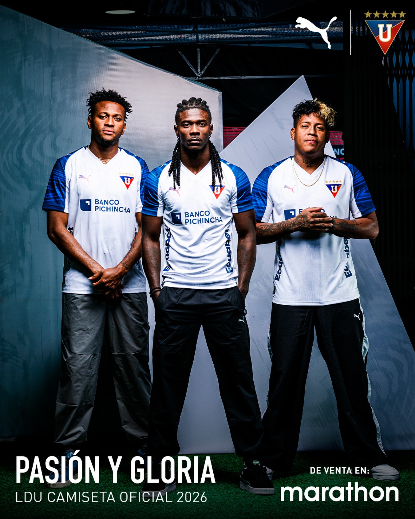 Camisas da LDU 2026 são reveladas pela PUMA