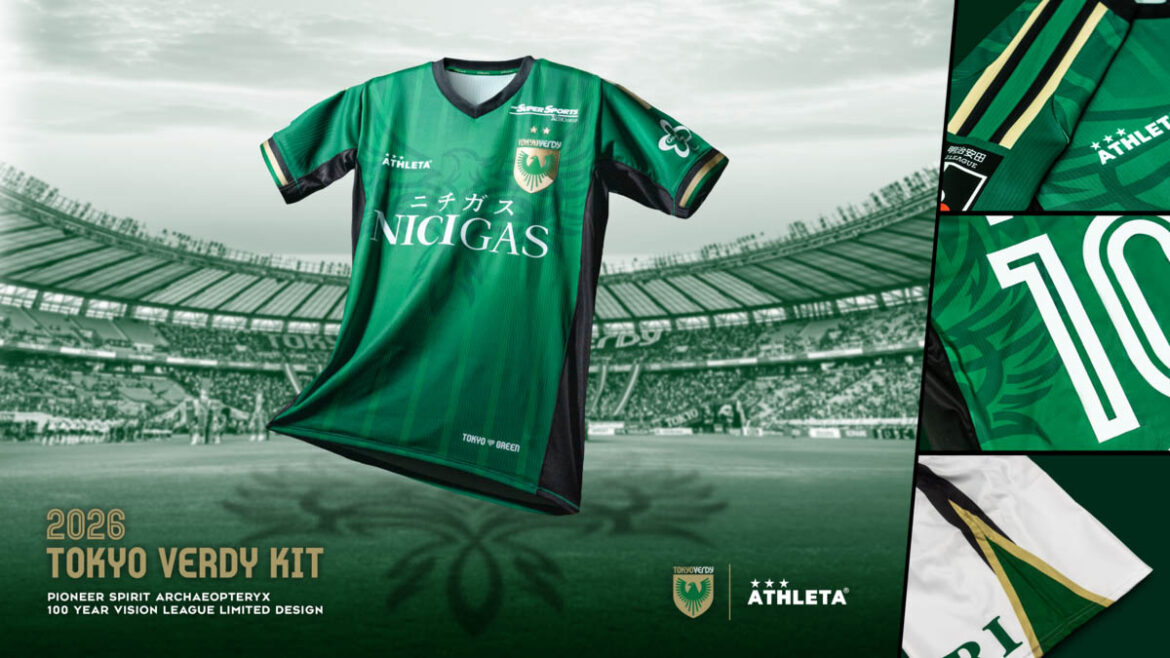 Camisas do Verdy Tokyo 2026 Athleta