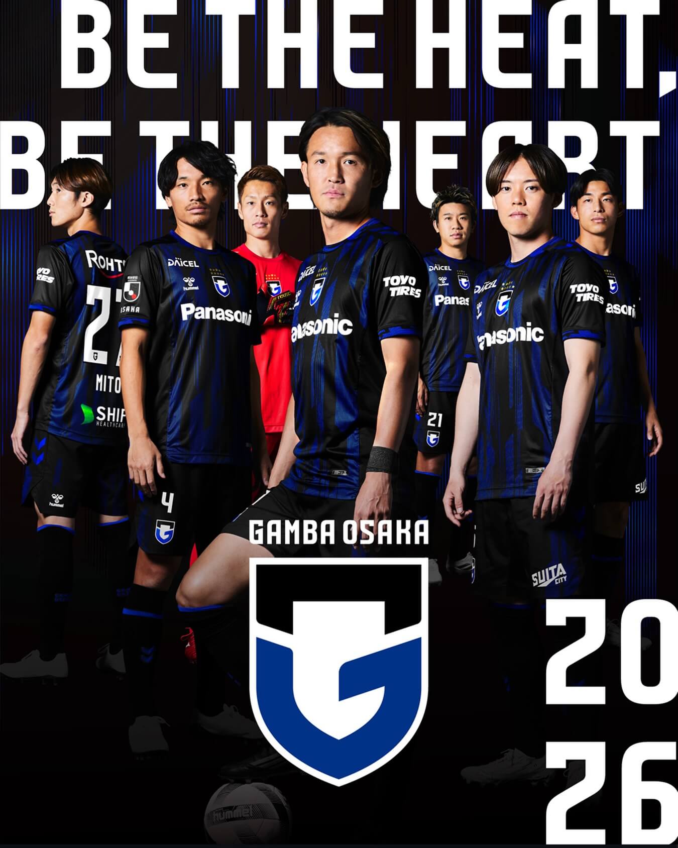 Camisas do Gamba Osaka 2026 Hummel