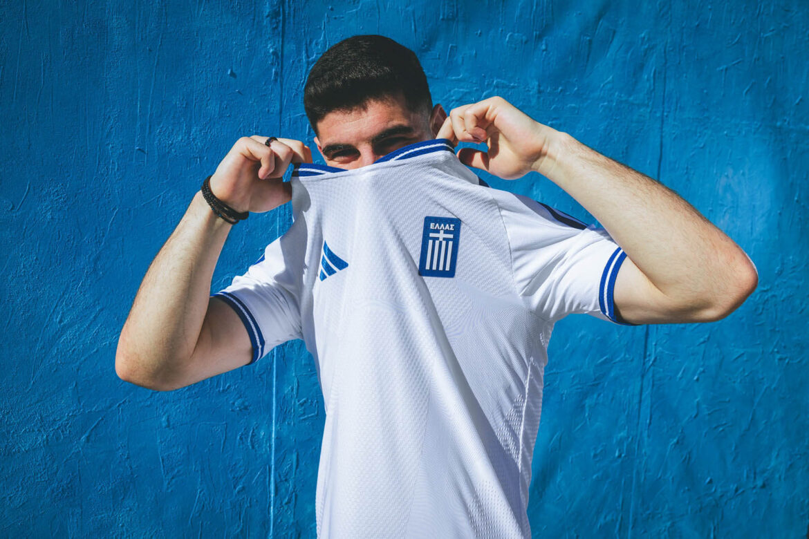 Camisa titular da Grécia 2026 adidas