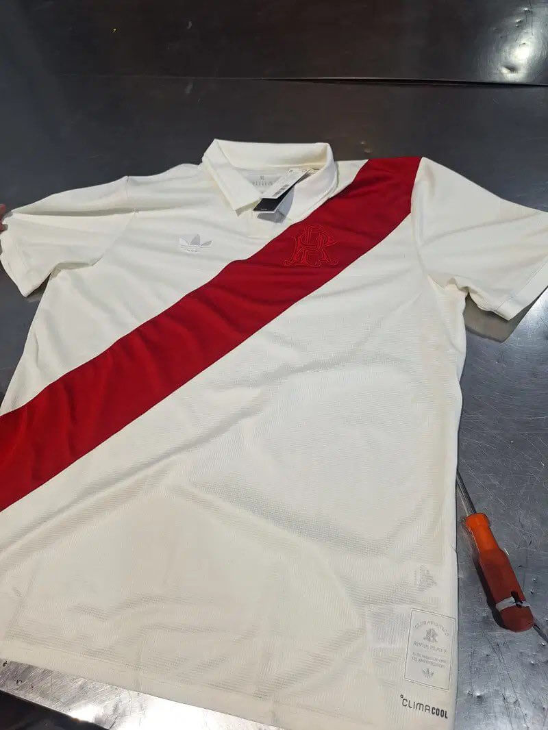 Camisa dos 125 anos do River Plate 2026 Adidas