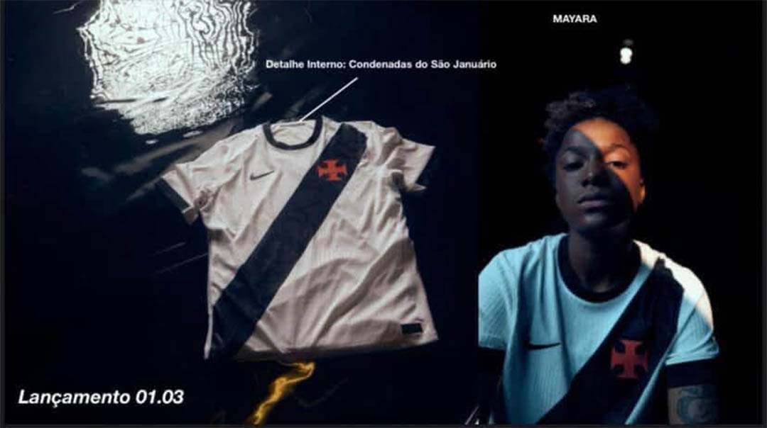 Camisa branca do Vasco da Gama 2026 Nike