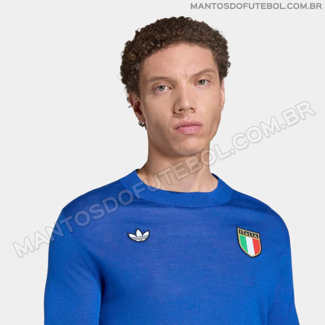 Camisa retrô da Itália 1970 Adidas Bring Back