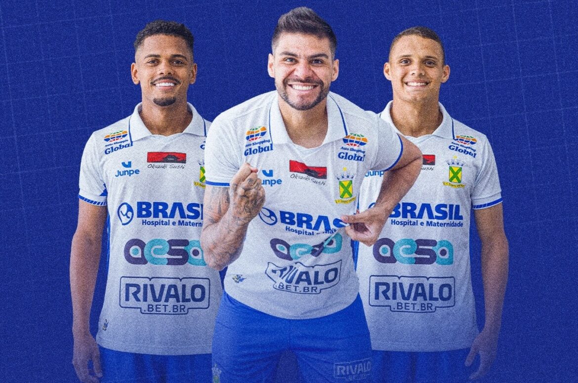 EC Santo André apresenta nova camisa titular 2026 da Junpe