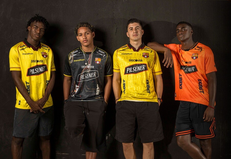 Camisas do Barcelona SC 2026 são lançadas pela Marathon
