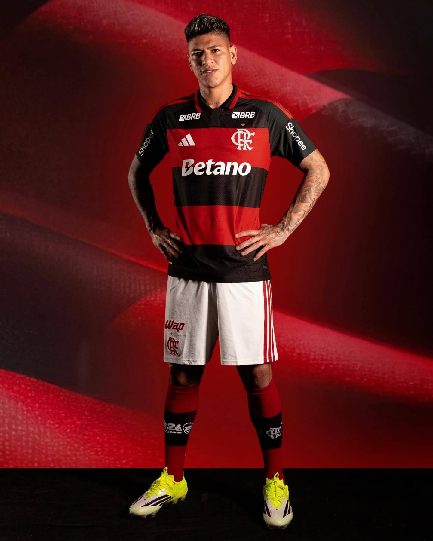 Camisa titular do Flamengo 2026 adidas