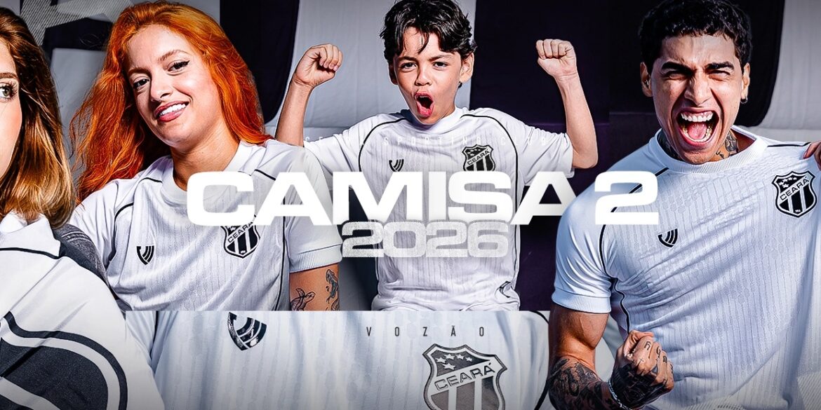 Camisa reserva do Ceará 2026 é lançada pela Vozão
