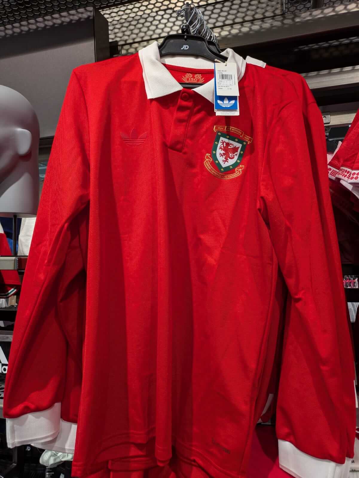 Camisa dos 150 anos do País de Gales 2026 adidas