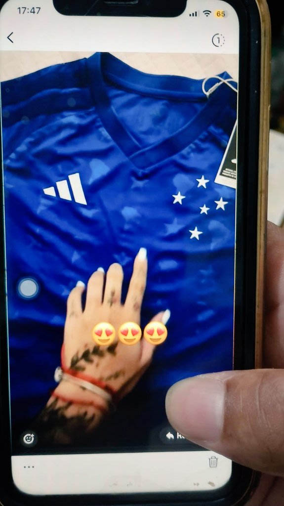 Camisa titular do Cruzeiro 2026 adidas