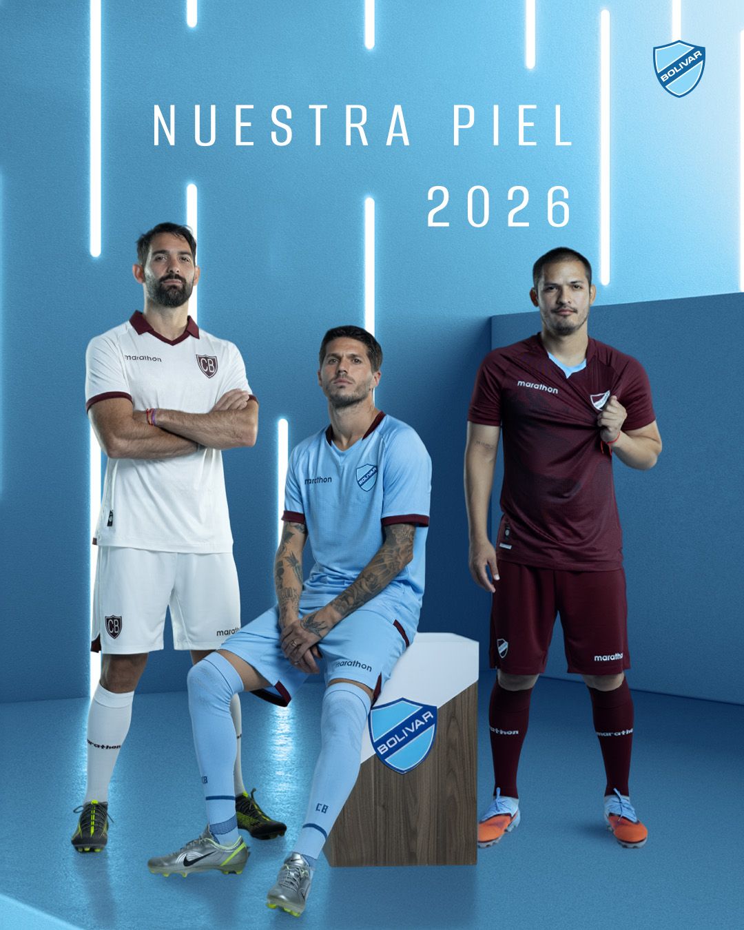 Camisas do Club Bolívar 2026 são lançadas pela PUMA