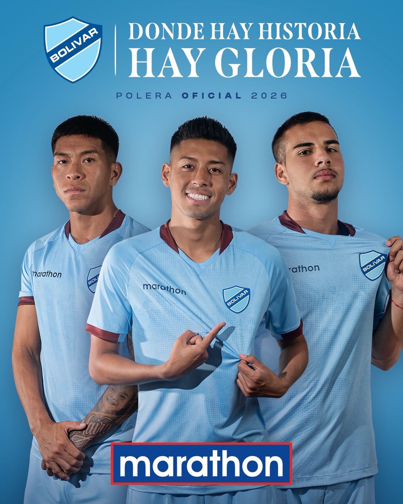 Camisas do Club Bolívar 2026 são lançadas pela PUMA