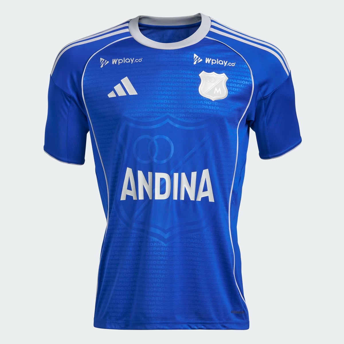 Camisa titular do Millonarios 2026 é revelada pela adidas
