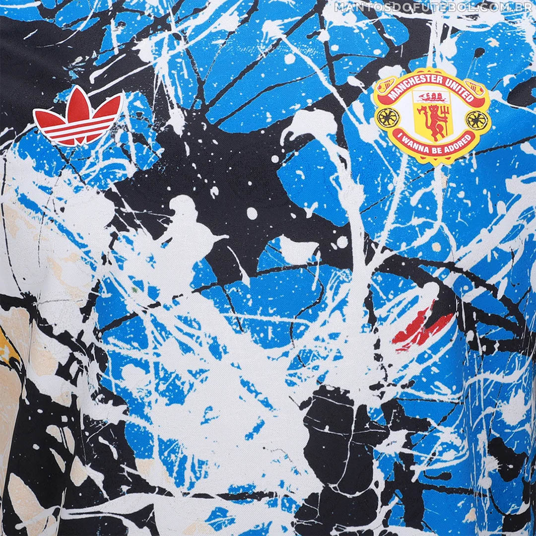 Camisa Manchester United x Stone Roses 2026 adidas