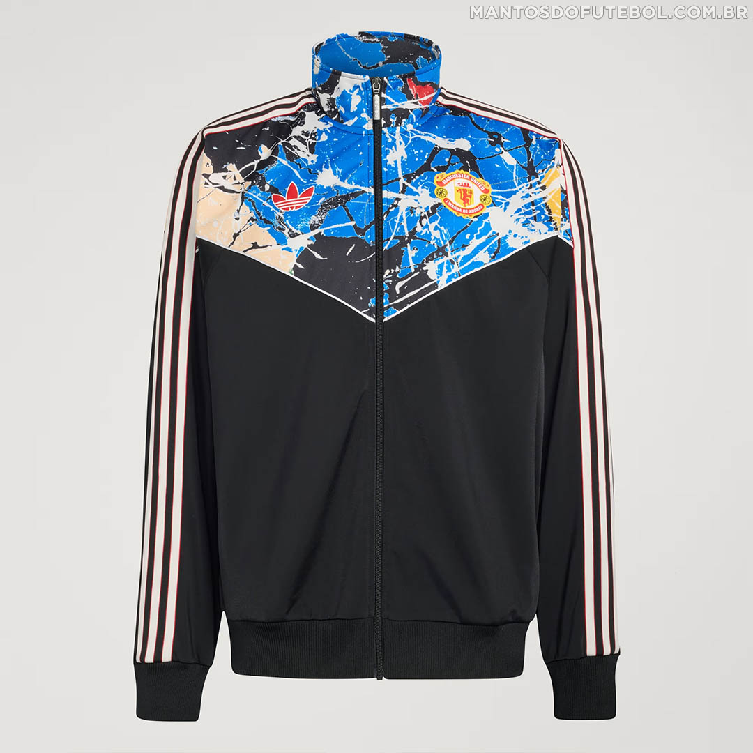 Jaqueta Manchester United x Stone Roses 2026 adidas