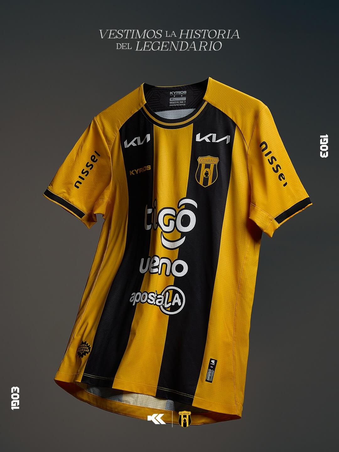Camisas do Club Guaraní 2026 são reveladas pela Kyrios