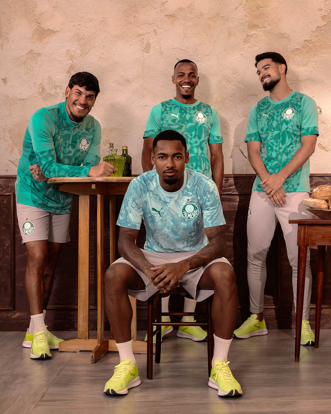 Palmeiras e PUMA revelam coleção de treino e viagem 2026