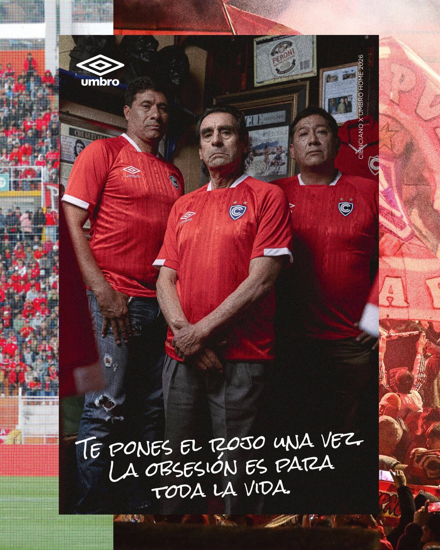Camisa titular do Cienciano 2026 é lançada pela Umbro