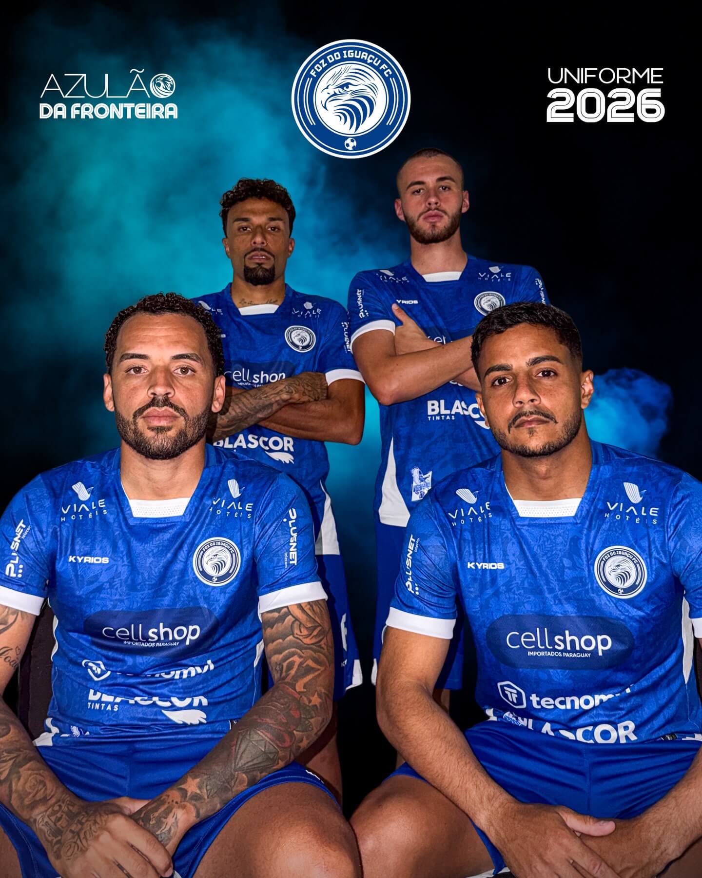 Foz do Iguaçu apresenta novos uniformes 2026 da Kyrios Sport