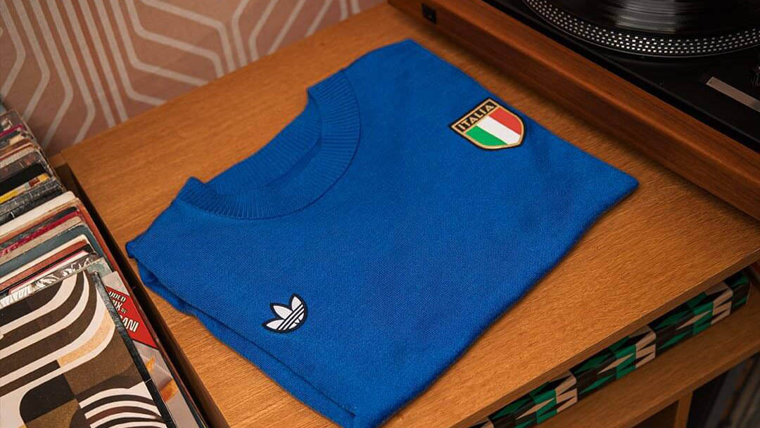 Camisa retrô da Itália 1970 adidas