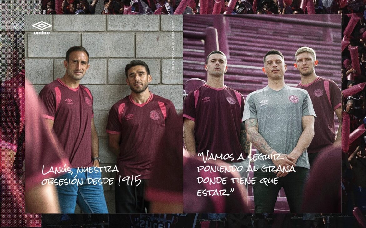 camisa titular lanus 2026 umbro