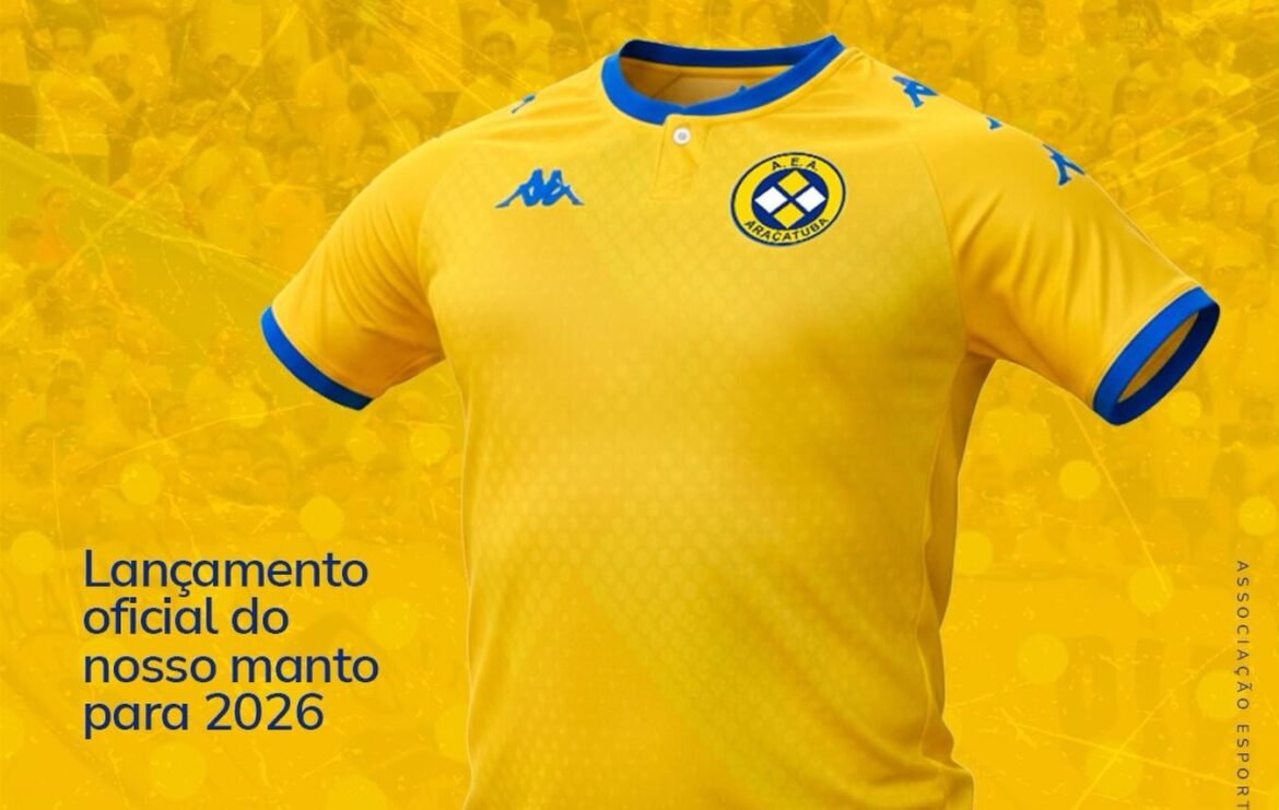Camisa titular do Araçatuba 2026 é revelada pela Kappa