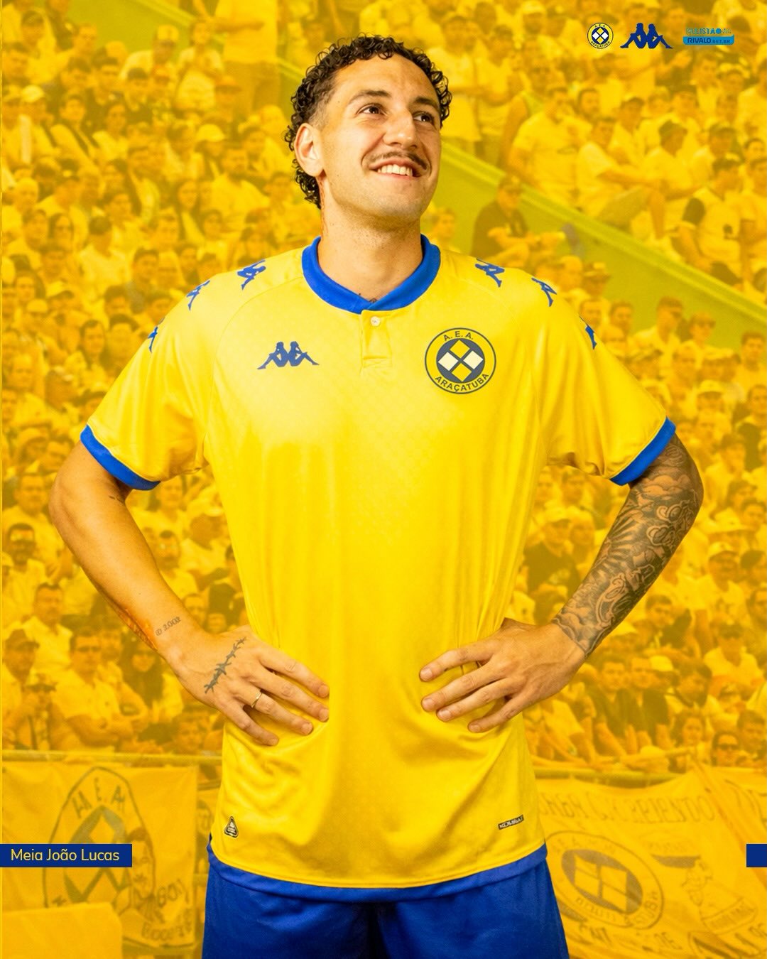 Camisa titular do Araçatuba 2026 é revelada pela Kappa