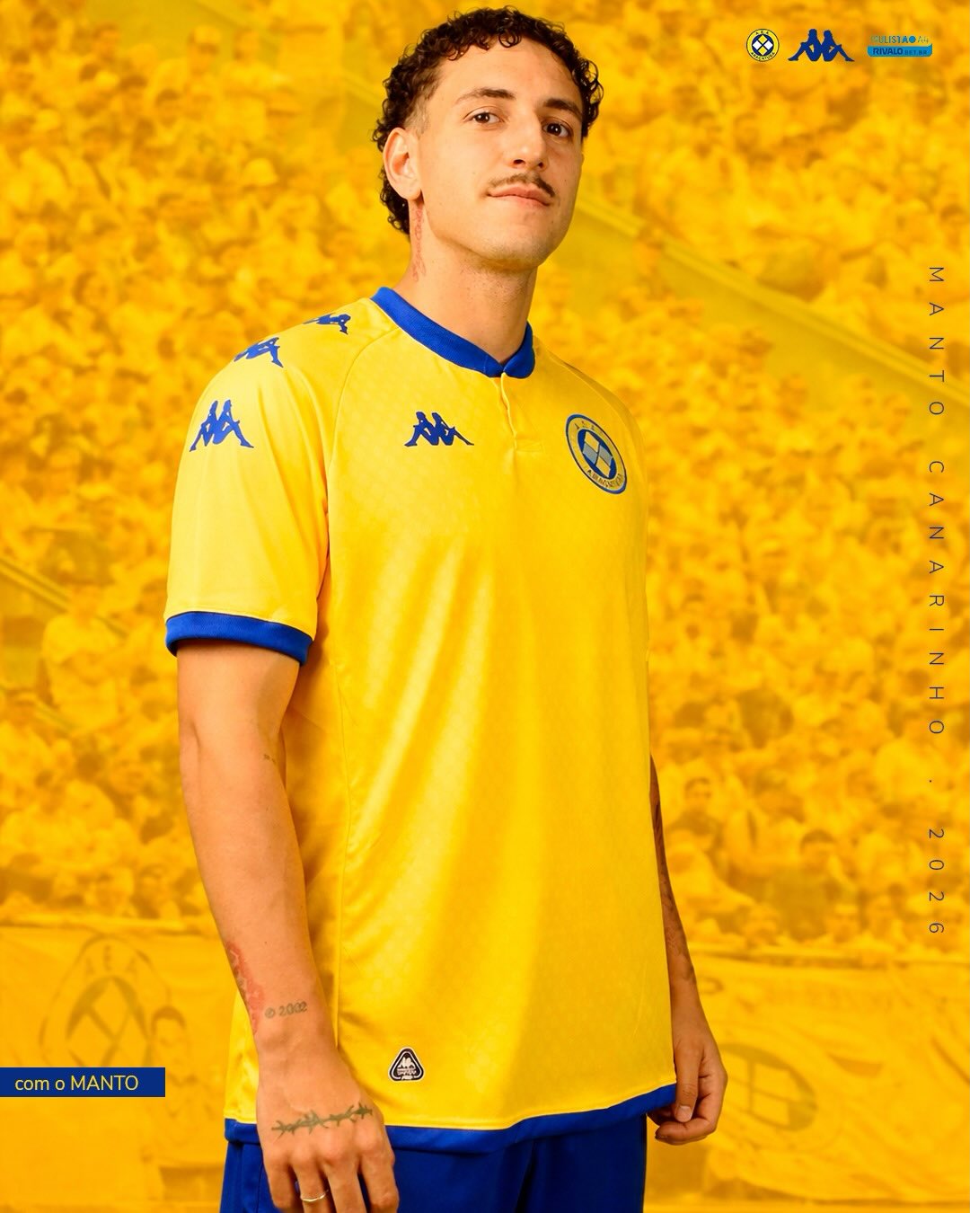 Camisa titular do Araçatuba 2026 é revelada pela Kappa