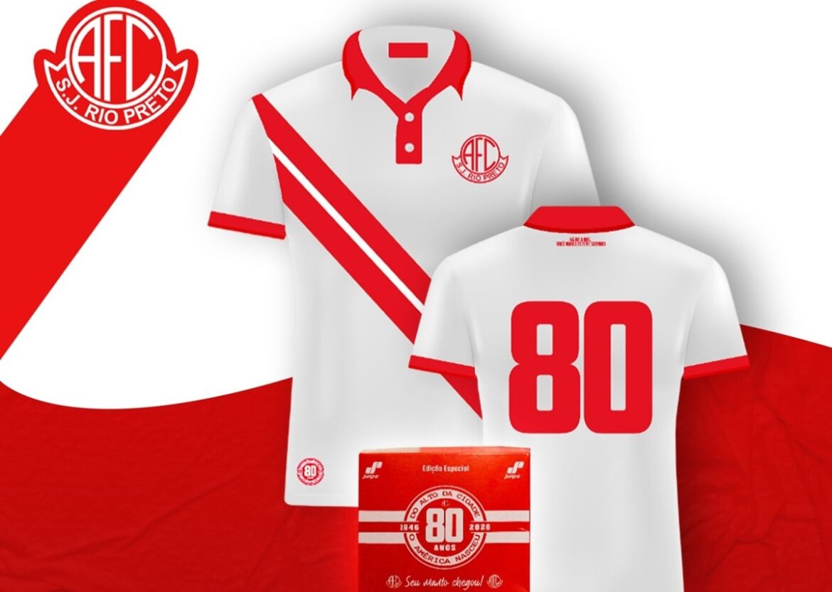 Camisa de 80 anos do América-SP é lançada pela Junpe