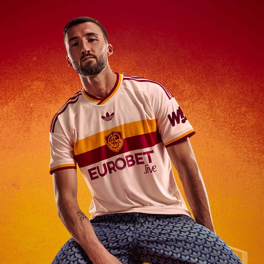 Camisa reserva do AS Roma 2026-2027 adidas