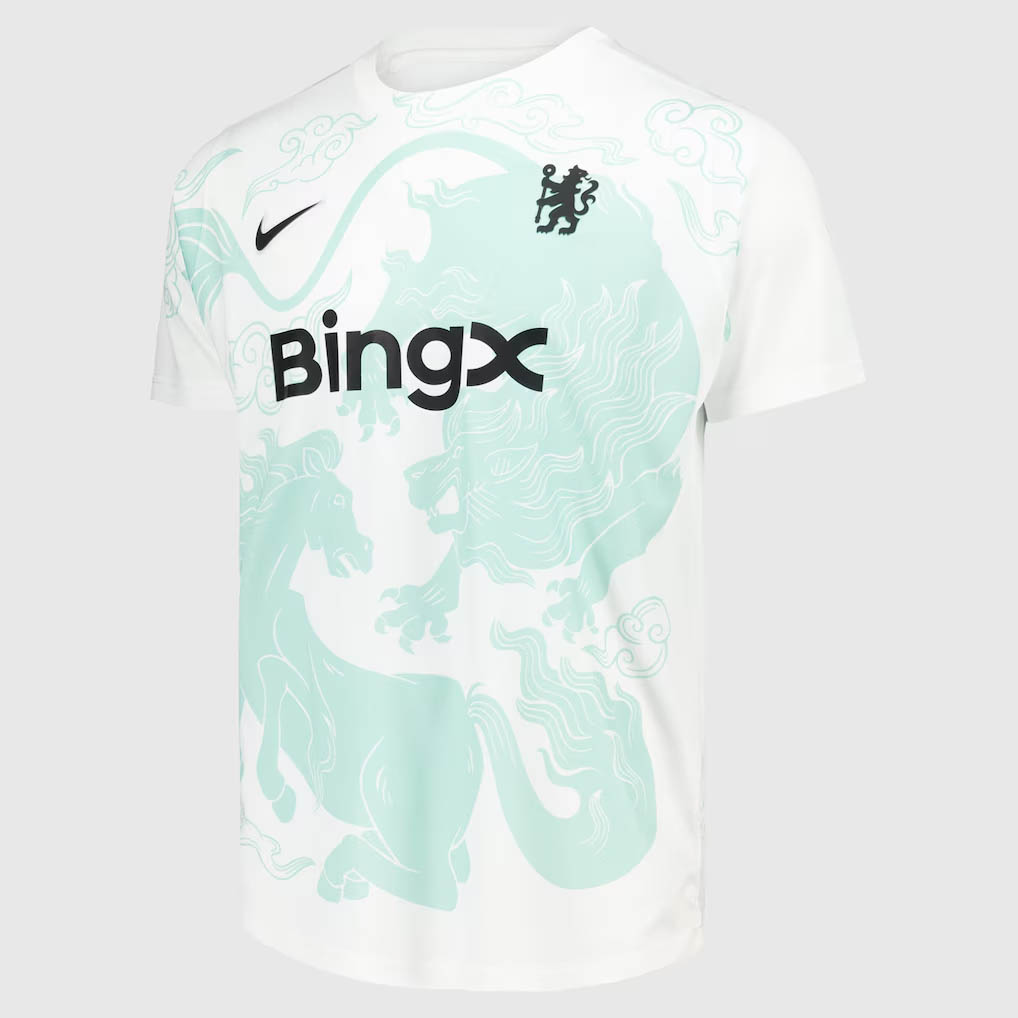 Camisa pré-jogo do Chelsea Ano do Cavalo 2026 Nike