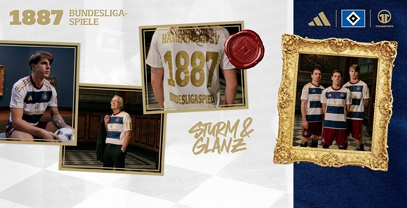 Hamburgo lança nova camisa especial pelos 1887 jogos na Bundesliga